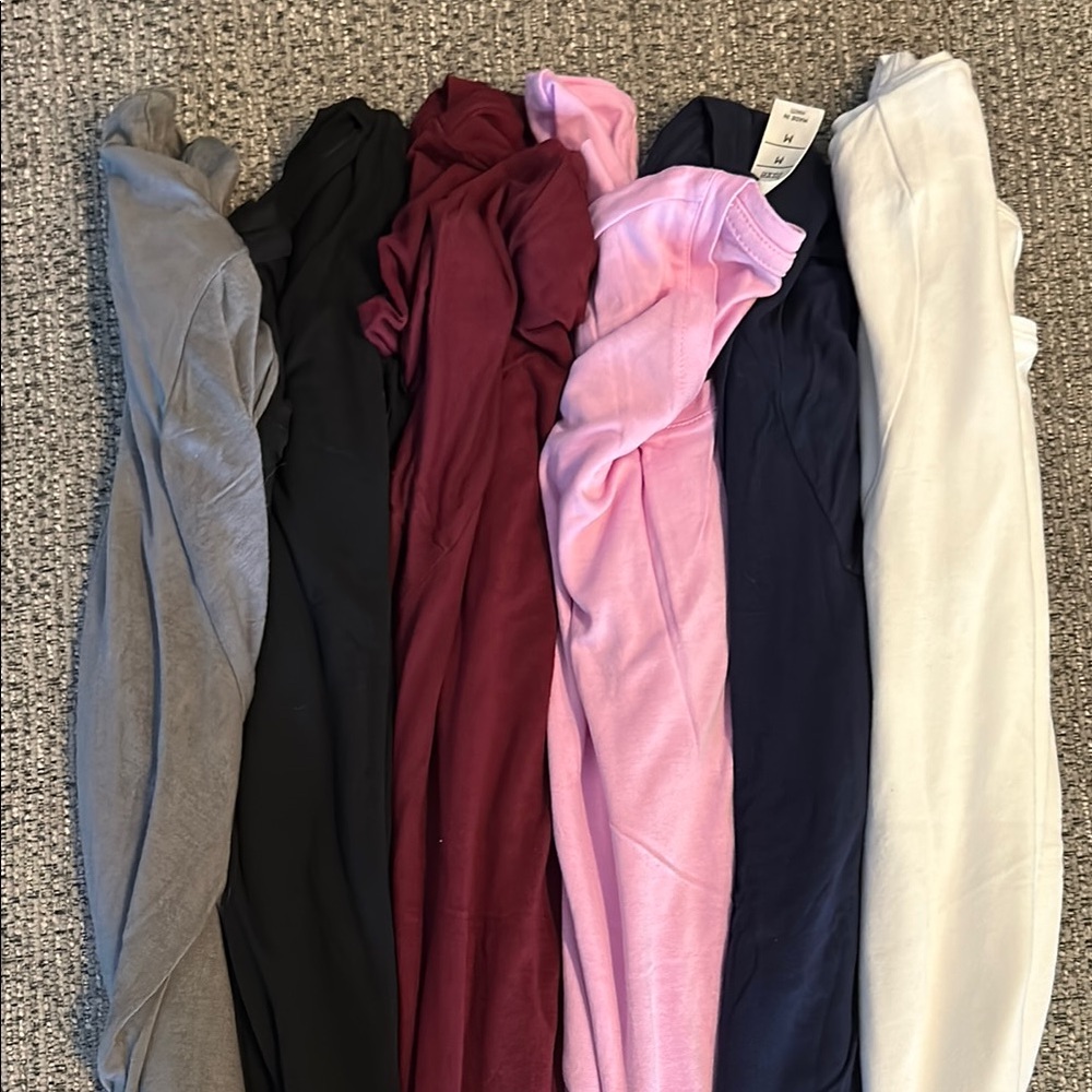 6 Assorted Color Short Sleeve Luxe Tops (old navy/ Gap)